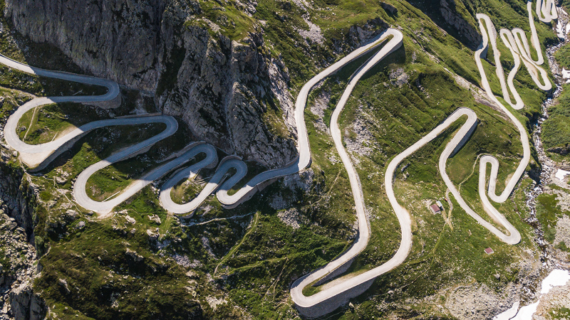 <p>Tremola, St. Gotthard, Switzerland.</p>