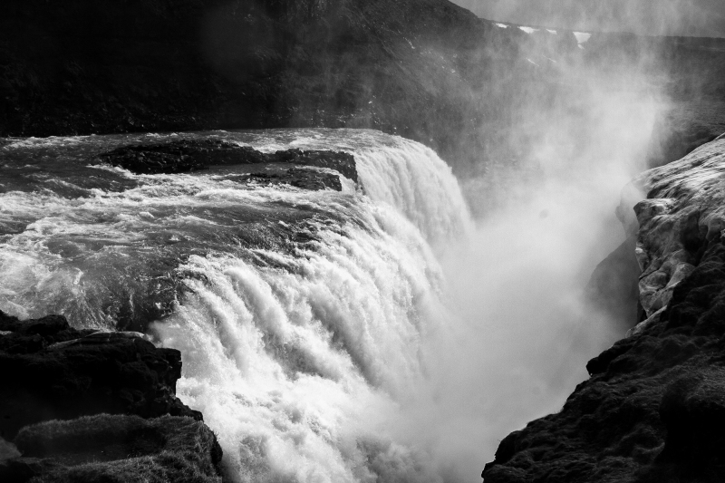<p>Gullfoss waterfall, located in the canyon of the Hvítá river in southwest Iceland.</p>