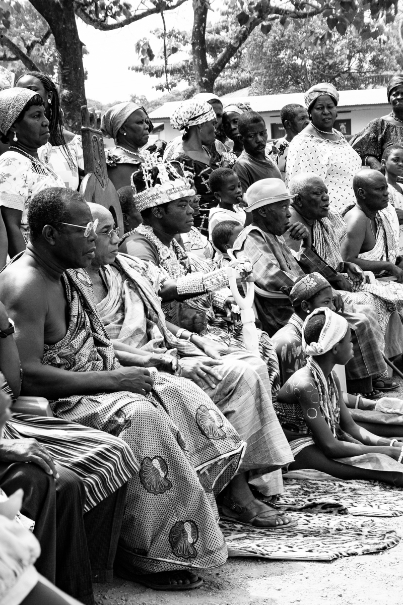 <p>King Togbui Ngoryifia Céphas Kosi Bansah with part of his retinue during an official ceremony in Hohoe, Ghana. In 2010 I had the opportunity to visit his tribe in the Volta Region together with him for the first time.</p>