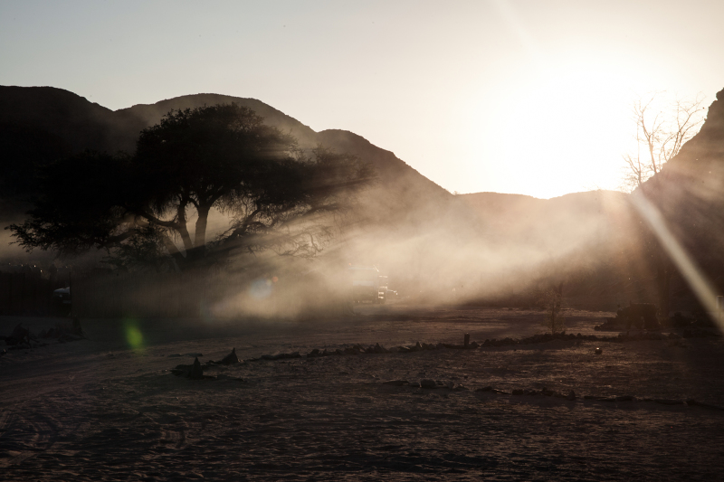 <p>Campsite at Damaraland, Namibia.</p>