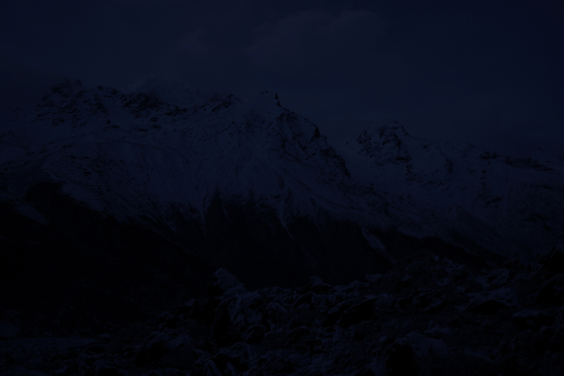 <p>3:55 am at Langtang valley, Nepal.</p>