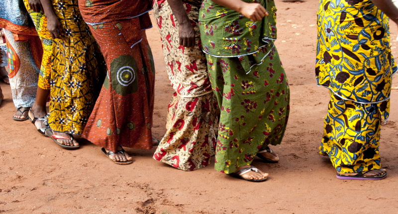 <p>Colorful and beautiful traditional garments Hohoe, Volta Region, Ghana. </p>