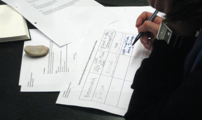 <p>Snapshot of a brainstorming session during my classes I held at the Bauhaus University, Weimar, Germany. I had the chance to be a visiting professor in 2010. My course was about impromptu and brainstorming. It was about describing and clarifying complex communication challenges. </p>