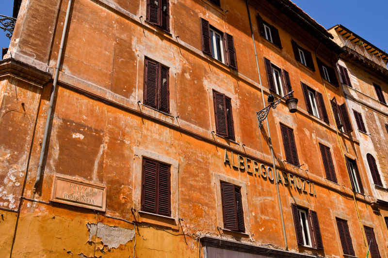 <p>The Piazza della Rotonda is located close to the Pantheon in<br />Rome, Italy.</p>