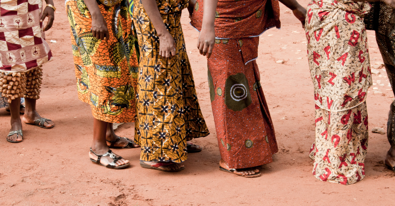 <p>Colorful and beautiful traditional garments Hohoe, Volta Region, Ghana. </p>