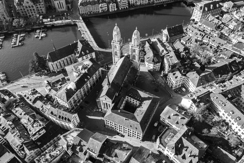 <p>The Grossmünster, Zurich, Switzerland.</p>