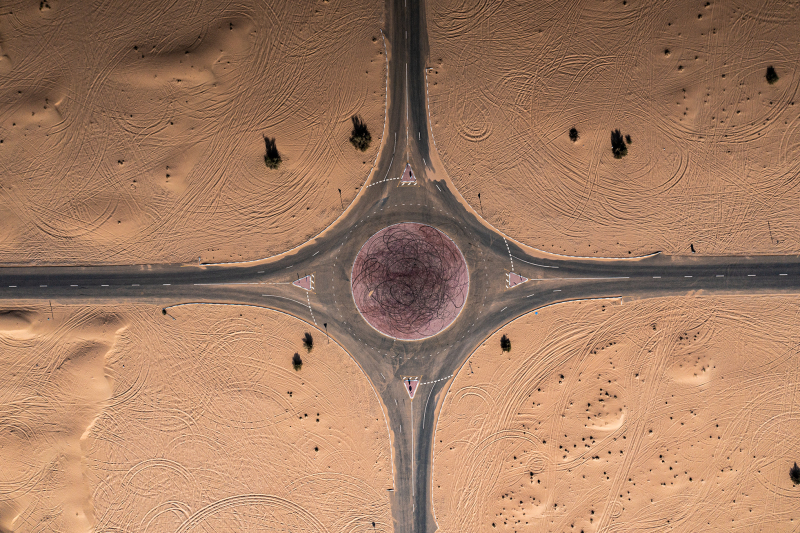 <p>Roundabout in Dubai, UAE </p>